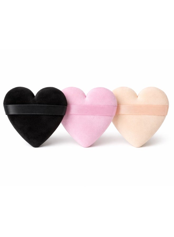 3pcs Powder Puff Soft Face Triangle Makeup Puff for Loose Powder Body Cosmetic Foundation Sponges Beauty Blender Makeup Tool Multicolors - Image 1